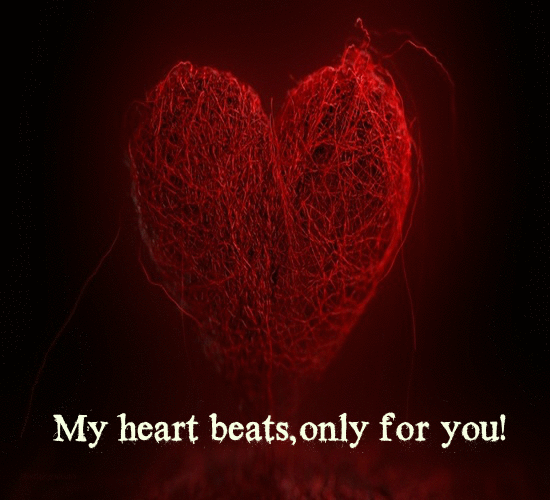 My heart beats only for you 