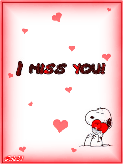 I miss you! Snoopy