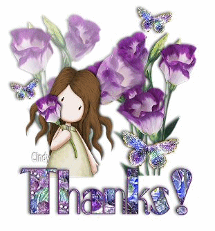 Thanks Violet Flowers