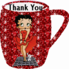 Thank You Betty Boop Cup