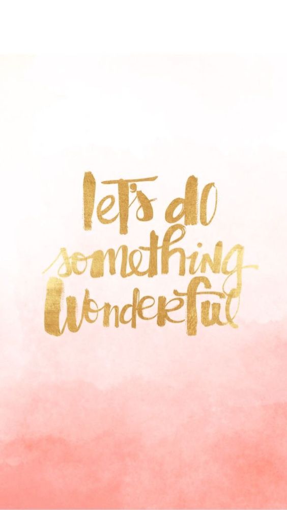 Let's Do Something Wonderful