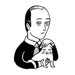 Man with Cat