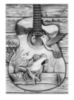 Fantasy drawing with Guitar