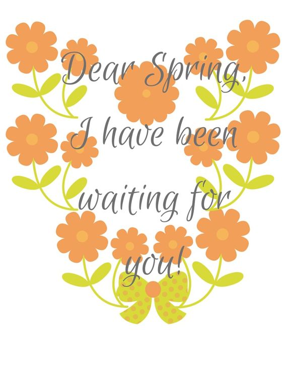 Dear Spring, I have been waiting for you!
