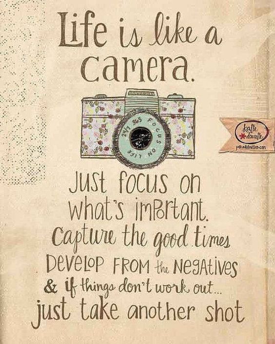 Life is like a camera