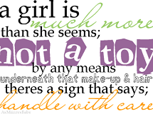 A Girl Is Much More 