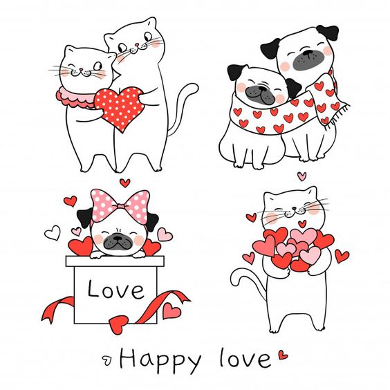 Happy Love - Cute Cats and Dogs