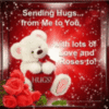 Sending Hugs... from Me to You, with lots of Love and Roses to!