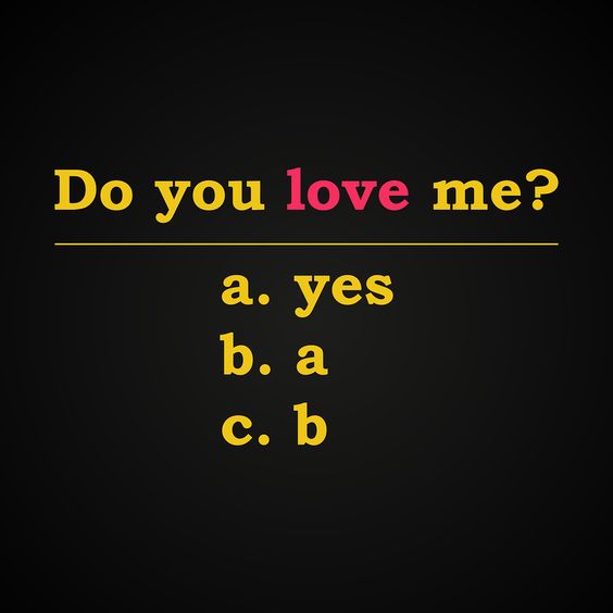 Do you love me?