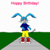 Happy Birthday Animated Rabbit