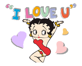 I Love U -- Betty Boop 