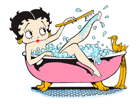 Bath time Betty Boop 