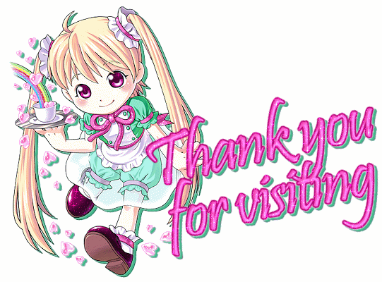 Thank you for visiting -- Anime girl