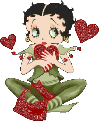 Betty Boop with Hearts