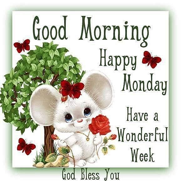 Good Morning Happy Monday Have a Wonderful Week God Bless You