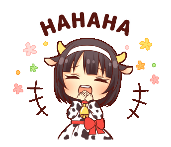 Ha Ha Ha -- Anime Cow Girl