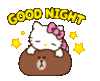Good Night -- Hello Kitty Bear