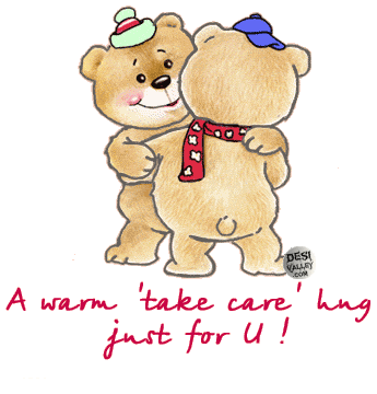 A warm "take care" hug just for you!