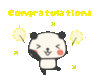 Congratulations Panda