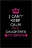 I Can't Keep Calm It's My Daughter's 15th Birthday