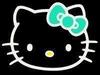 Hello Kitty Black Background