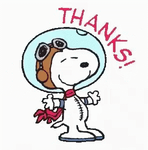 Thanks! - Snoopy