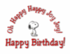 Happy Birthday! - Snoopy 