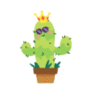 Funny Cactus King Dance