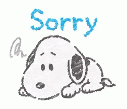 Sorry - Snoopy