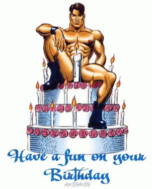 Have a fun on your Birthday - Sexy Man Cake