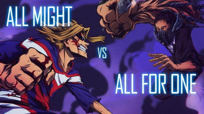 My Hero Academia All Might vs All for One