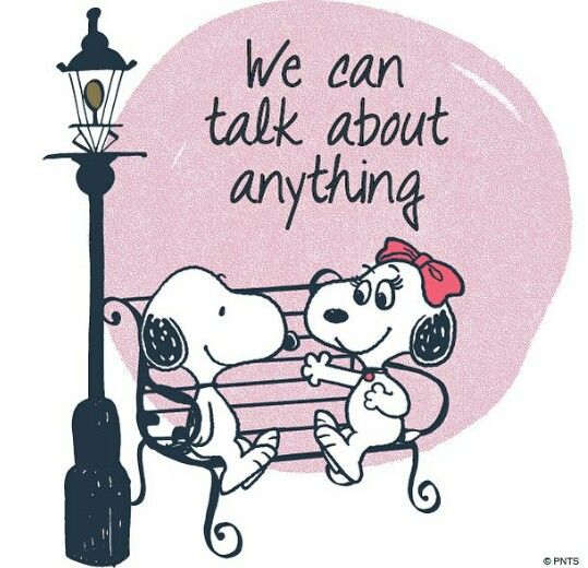 We can talk about anything - Snoopy