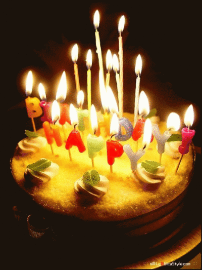 Happy Birthday! -- Animated Cake