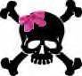 Skull Pink Black