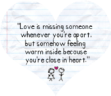 Love Is Missing Someone Whenever You're Apart