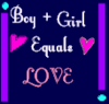 Boy Girl Equals Love