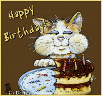 Happy Birthday Cat Cake