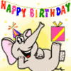Happy Birthday Elephant Kicks Present