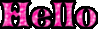 Hello Pink Letters