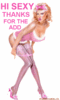 Hi Sexy Thanks For The Add Pink Sexy Blonde