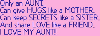 Only An Aunt Can Give 
