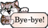 Bye-bye! Animated Cat