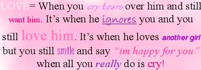 Love When You Cry Tears Over Him And Still Want Him