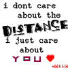 I Dont Care About The Distance
