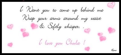 I love you chula
