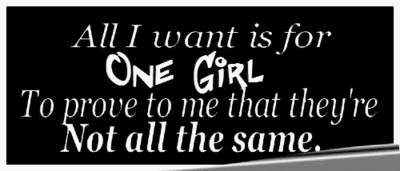 one girl