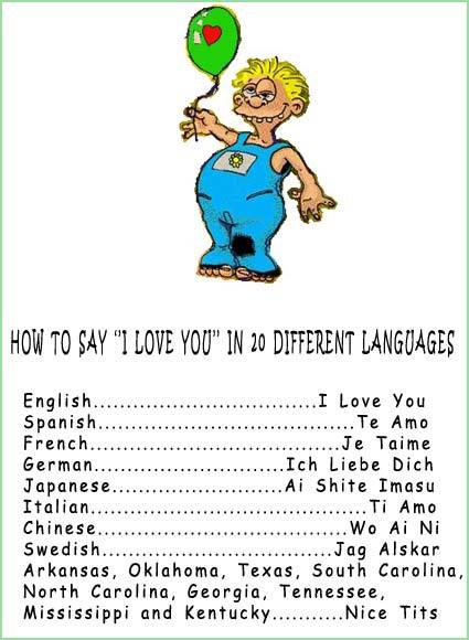 How To Say I Love You In Different Languages