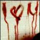 I Love U Blood Letters