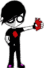 Emo Boy With Heart In Hands