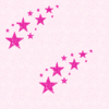 Pink Glitter Stars